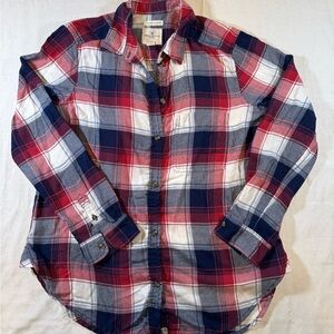 American Eagle Women’s Soft Boyfriend Fit Flannel Shirt